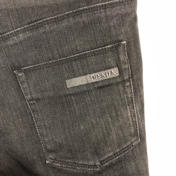 PRADA black Wash Skinny Ankle Straight Jeans 29 - Picture 4 of 8